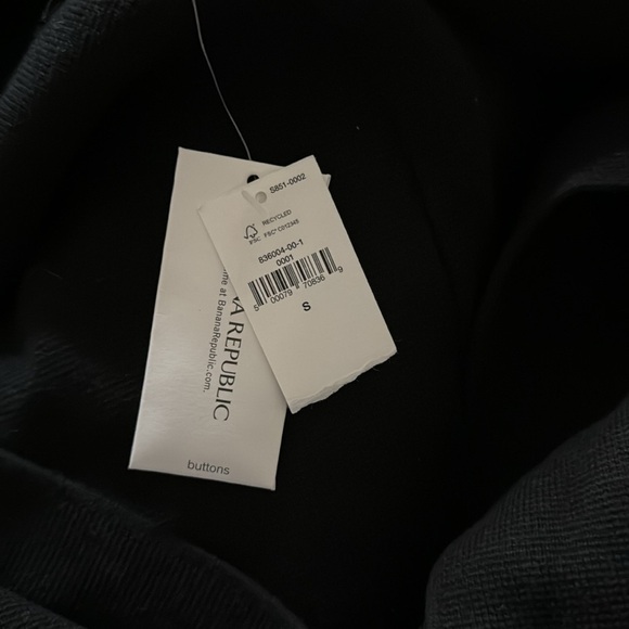 NWT! Banana Republic Black Milano Sweater Blazer - Size Small 💙 - Picture 3 of 6